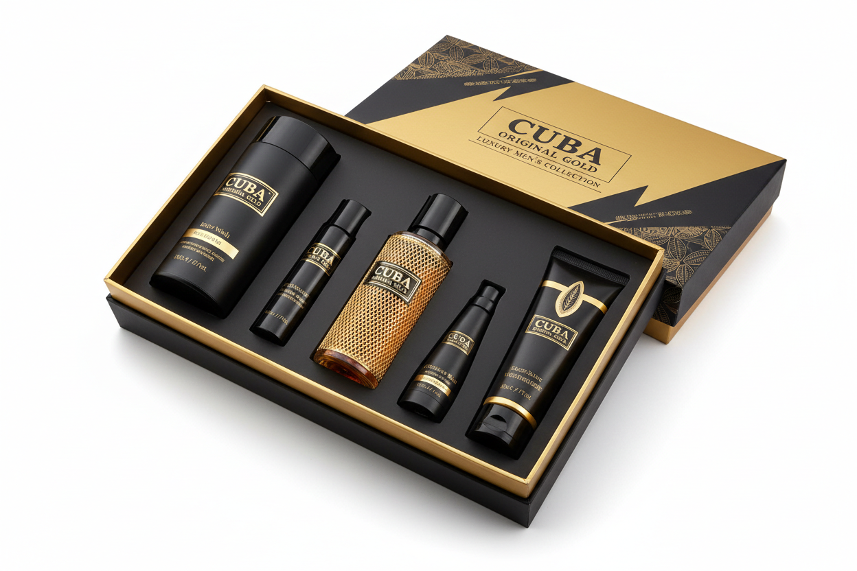 CUBA ORIGINAL GOLD ZESTAW KOSMETYKÓW DLA MĘŻCZYZN WODA TOALETOWA