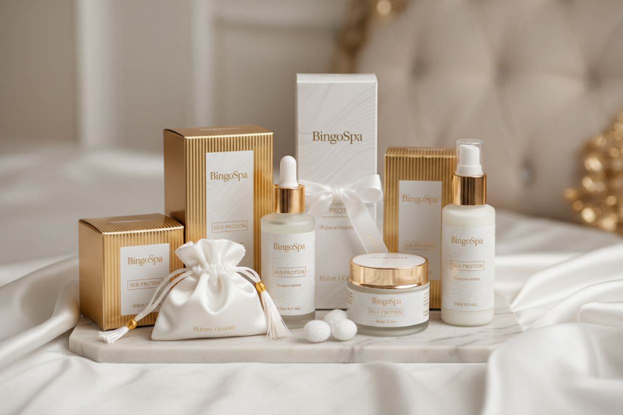 NA PREZENT KOSMETYKI Z JEDWABIEM BINGOSPA