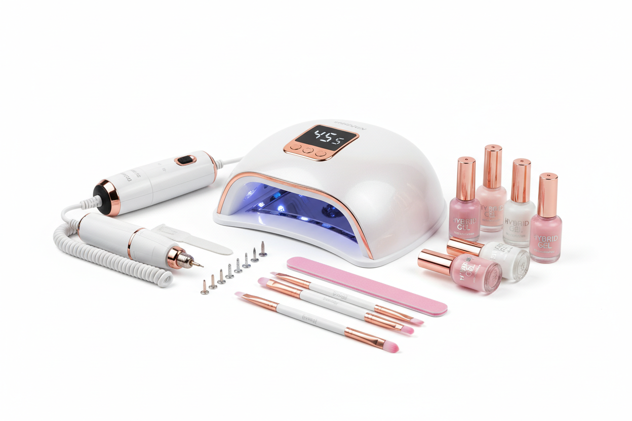 Zestaw do hybryd lampa LED UV 48W +frezarka+gratis